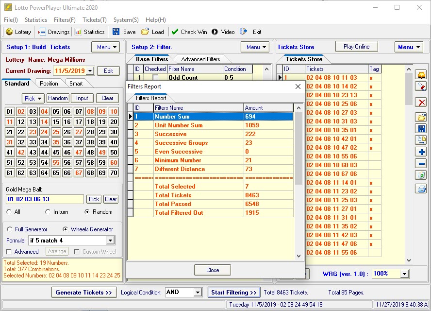 Screenshot of Lotto PowerPlayer Ultimate 2013